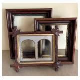 Three Antique Wooden Picture Frames