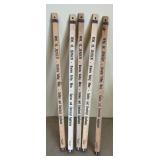 Vintage Rug Beater, Primitive Wooden Bucket, W.M. H. Jensen Yard Sticks and More