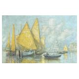 Vintage "Venetian Sails" Print by Arthur V. Diehl