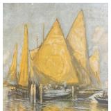 Vintage "Venetian Sails" Print by Arthur V. Diehl