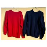 Two Size Large Vintage Minnesota Twins Baseball World Series Sweatshirts