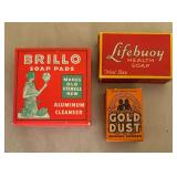 Vintage Boxes including Brillo Soap Pads, Junket Caramel Flavor, Ralston Wheat Cereal and More
