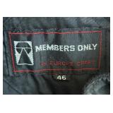 Vintage Members Only Size 46 Coat / Jacket