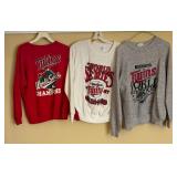 Three Vintage Minnesota Twins Baseball Sweatshirts