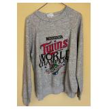 Three Vintage Minnesota Twins Baseball Sweatshirts