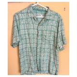 Tommy Bahama and Pacific Blue Mens Vintage Tropical Print Shirts