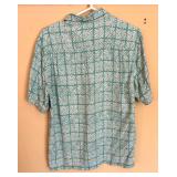 Tommy Bahama and Pacific Blue Mens Vintage Tropical Print Shirts