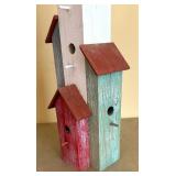 Handcrafted Wooden Bird House Motif Lamp for Repair