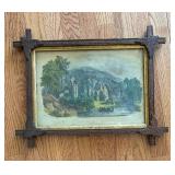 "The Old Ruins" Print by Currier & Ives