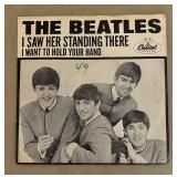 The Beatles 45 Record Album I Want to Hold Your Hand and I Saw Her Stand There