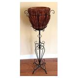 Ornate Metal Planter Stand