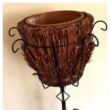 Ornate Metal Planter Stand