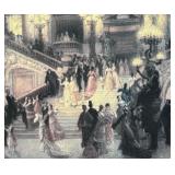 "The Staircase of the Paris Opera" Framed Print by Louis Bermoud