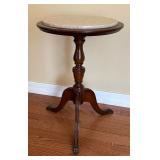 Vintage Granite Top Accent Table