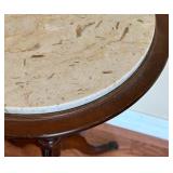 Vintage Granite Top Accent Table