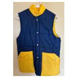 Vintage Yellow and Blue Field and Stream Size Small Vest