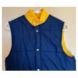 Vintage Yellow and Blue Field and Stream Size Small Vest