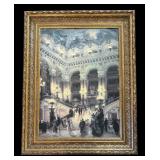 "The Staircase of the Paris Opera" Framed Print by Louis Bermoud