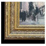 "The Staircase of the Paris Opera" Framed Print by Louis Bermoud