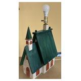 Church Motif Birdhouse Lamp