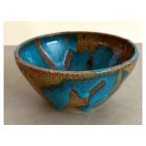 Drip Glaze Pottery Bowl