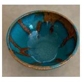 Drip Glaze Pottery Bowl