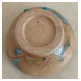 Drip Glaze Pottery Bowl