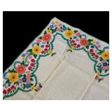 Vibrant Needlepoint Tablecloth
