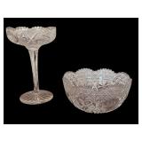 Three Pieces of Beautiful Vintage Crystal Items