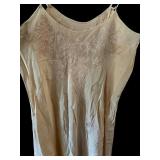 Vintage Satin Nightgown with Lace Embellishments