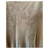 Vintage Satin Nightgown with Lace Embellishments