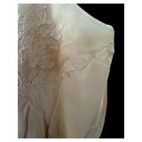 Vintage Satin Nightgown with Lace Embellishments