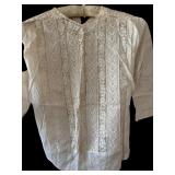 Antique White with Lace Details Women’s Top