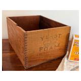 Vintage Yeast Foam Crate, Bottles and More