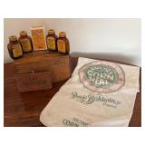 Vintage Yeast Foam Crate, Bottles and More