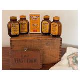 Vintage Yeast Foam Crate, Bottles and More
