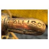 Antique Gold Plated Watch Chain and Pin