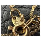 14k Gold Chain Paired with a Sparkly Cubic Zirconia Pendant