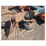 Vintage IH Farm Plow with Steel Frame and Wheels