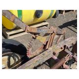 Vintage IH Farm Plow with Steel Frame and Wheels