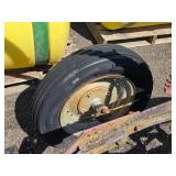 Vintage IH Farm Plow with Steel Frame and Wheels