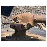 Vintage IH Farm Plow with Steel Frame and Wheels