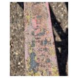 Vintage IH Farm Plow with Steel Frame and Wheels