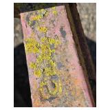 Vintage IH Farm Plow with Steel Frame and Wheels