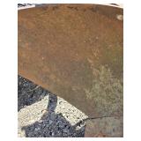 Vintage IH Farm Plow with Steel Frame and Wheels