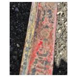 Vintage IH Farm Plow with Steel Frame and Wheels