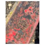 Vintage IH Farm Plow with Steel Frame and Wheels