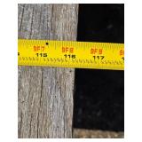 Used Flatbed Trailer Frame with Wooden Dump Deck that is 8