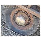 Used Wooden Agricultural Box Trailer with Steel Frame