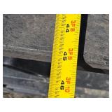 Large Black Plastic Storage Bin with Damaged Lid - Stackable